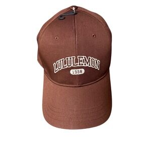 Lululemon Classic Unisex Ball Cap Structured Espresso Brown Embroidered Hat L/XL